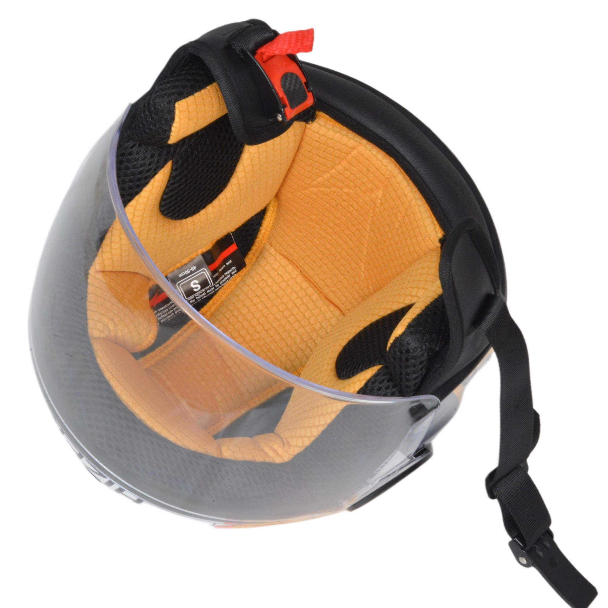 Шлем мото открытый HIZER J511 №1 yellow/black (L) детский