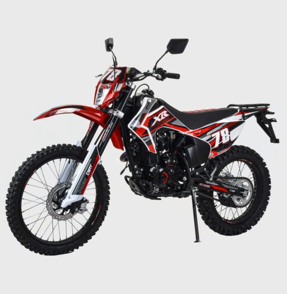 Мотоцикл Кросс Motoland XR300 LITE  (175FMM) с ПТС красный